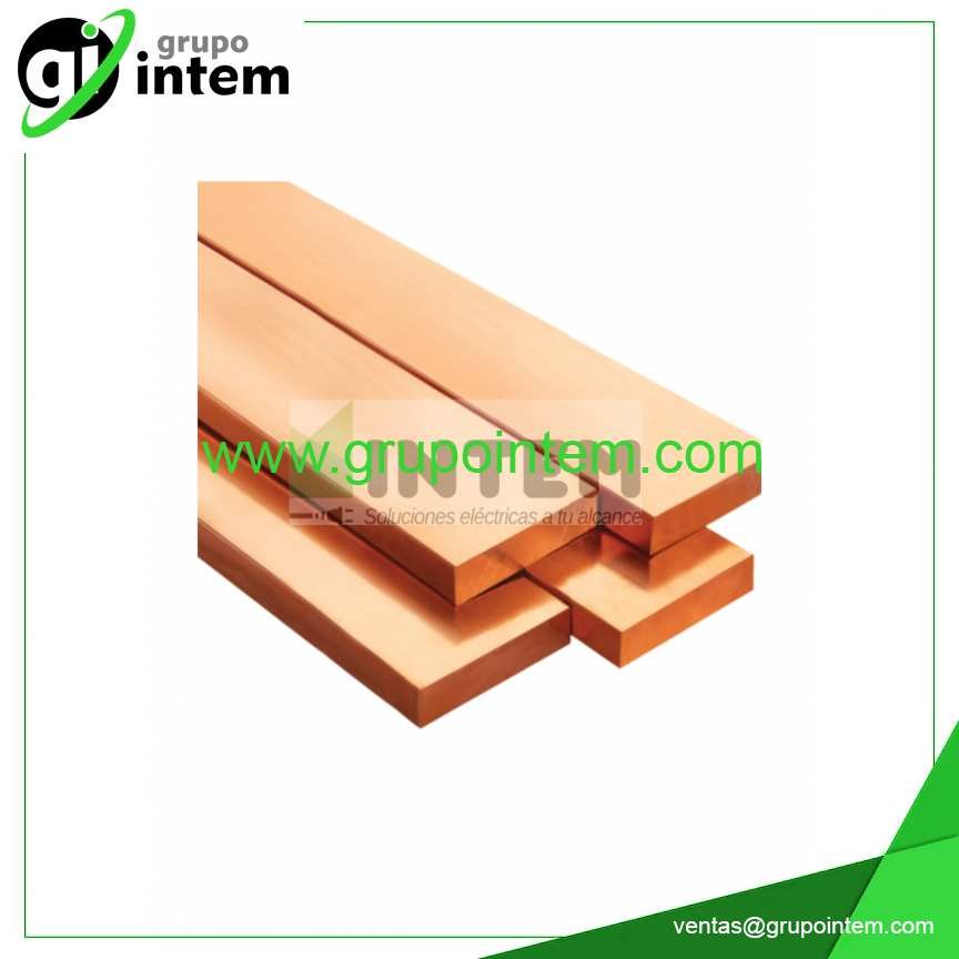 PLATINA DE COBRE DE 5 X 20 MM.